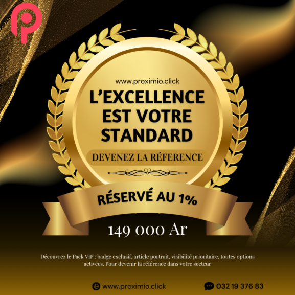 Découvrez le Pack VIP : badge exclusif, article portrait, visibilité prioritaire, toutes options activées. Pour devenir la référence dans votre secteur